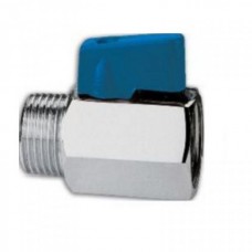 Διακόπτης Σφαιρικός Μίνι 1/2" Χ 1/2" Αρσ.-θηλ. Μπλέ-Κόκκινο